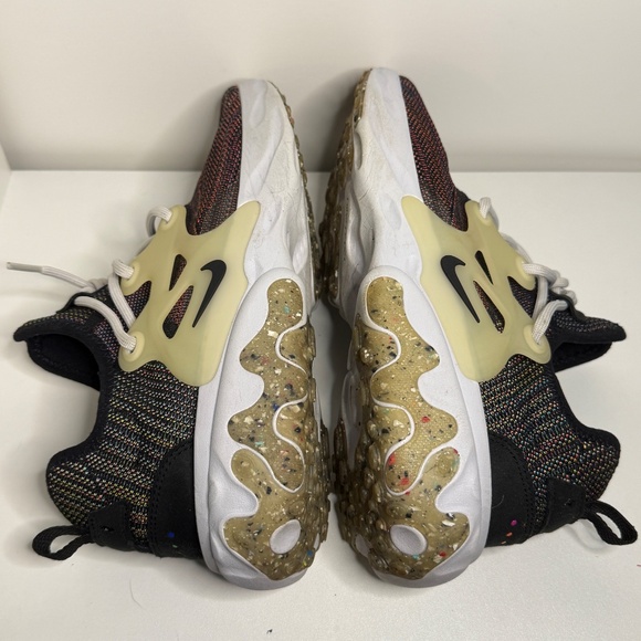 Nike React Presto Flyknit Multi Black Sneakers Size M9.5/W11 - Picture 6 of 11